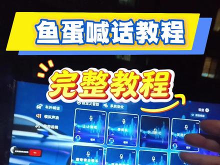 支持车外喊话和模拟声浪的鱼蛋喊话使用教程完整版#软件 #车外喊话 #模拟声浪 #车机升级 #教程来了