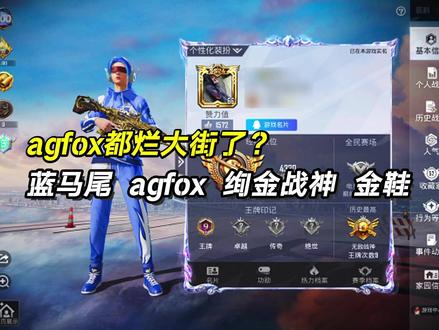 agfox还能烂吗?兄弟们#和平精英