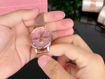 很多人不知道我们的米兰尼斯钢网带要怎么调节,看过来咯!#女表石英表 #女表腕表