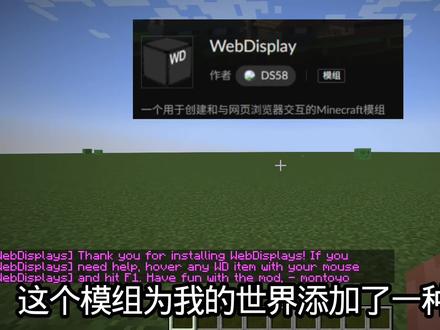 网页模组介绍 #我的世界