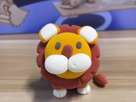 #超轻粘土手工 小狮子来了#亲子 #彩泥 #彩泥手工 #解压玩具 #小朋友玩具