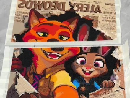 拼豆大图零失败拼接法,新手小白也很合适#沉浸式拼豆豆 #创作者中心 #创作灵感 #拼豆#拼豆豆