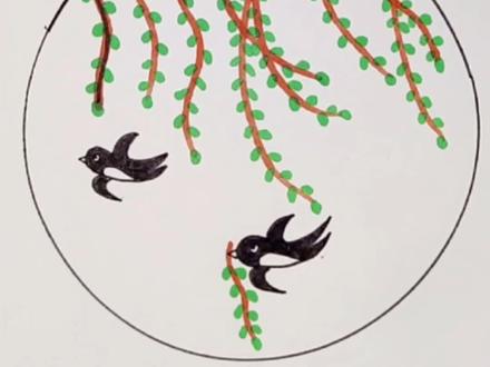 一看就懂一学就会。春分简笔画#简笔画教程一看就会 #简笔画教程