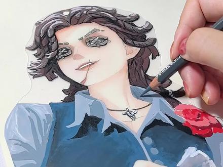 第五人格斗牛士制作过程,不知道我的身材很曼妙🤗#画画 #手工 #热缩片 #第五人格 #第五人格斗牛士