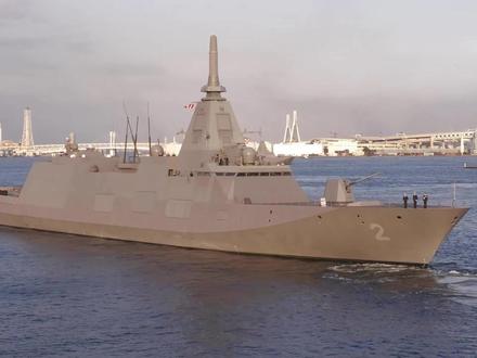 4K高清,日本最上级隐身护卫舰,满载5500吨仅配备90人! #军舰 #驱逐舰 #战舰 #军事 #武器