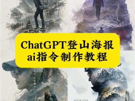 chatgpt徒步海报ai指令教程 chatgpt徒步海报指令 徒步海报豆包口令徒步海报宣传模徒步海报图片 徒步海报指令 徒步海报 徒步海报生成 徒步海报人物 chatgpt画徒步海报指令 chatgpt生成海报指令chatgpt海报提示词chatgpt徒步海报指令chatgpt徒步海报技巧 chatgpt登山海报 chatgpt徒步海报 chatgpt指令#剪映 #剪映图片设计 #登山 #chatgpt