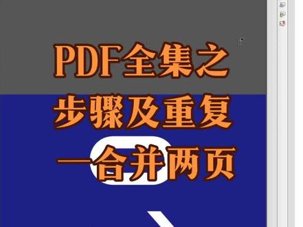 PDF全集之步骤及重复+合并两页,然后问题评论区留言,一一解答,#新化文印 #图文快印