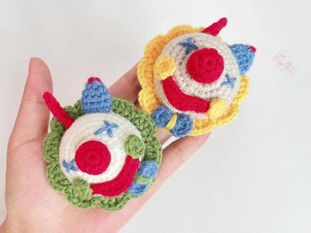 钩针编织小丑挂件,丑萌丑萌的,很可爱#手工 #手工教程 #手工钩针编织 #玩毛线 #手工diy