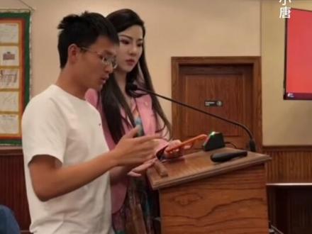 未来圣盖博美女市议员被小唐影响力惊呆了,忍不住给自己宣传 #美国小唐 #美国小唐酱香饼 #海外生活 #美国生活