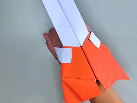 给小朋友折一个诺亚给赛罗的剑#亲子手工 #折纸 #手工diy #赛罗奥特曼 #自制玩具