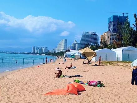 放心来吧,亚沙会封海区域大幅减少了。 #亚洲沙滩运动会 #椰梦长廊#情感