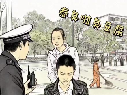 泰臭辣,偶遇卖臭豆腐创业的小情侣#谭谈交通#搞笑