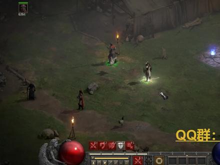 暗黑破坏神2重置版:神圣火焰/神圣电击不动一刀刷超市 #经典游戏 #怀旧游戏 #游戏精彩时刻