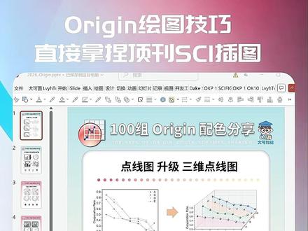 Origin导图设置详解 #AI#科研#论文#SCI#科研绘图