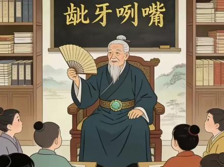 龇牙咧嘴 #课堂 #教学 #成语 龇牙咧嘴