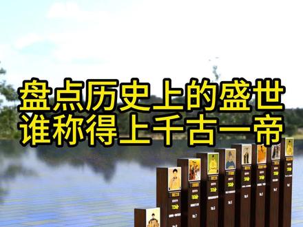 盘点历史上的盛世 谁称得上千古一帝#数据可视化 #科普 #历史