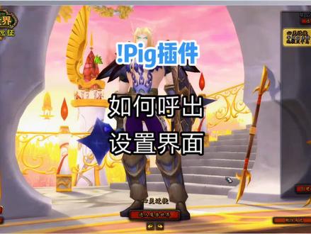 #魔兽世界怀旧服 #魔兽世界燃烧的远征 !Pig插件介绍之如何呼出设置界面