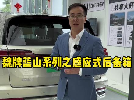 魏牌蓝山配备的感应式后备箱,你会正确使用吗?#魏牌蓝山 #共享大好时光