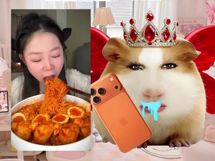 猪妞吃播之旅第9集#猪妞 #主播女孩重度依赖 #二次元