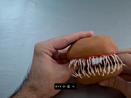 DIY手工,汉堡怪 #手工diy #手工制作