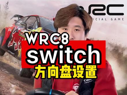 switch方向盘设置2 拉力赛WRC8游戏设置方法 #赛车 #switch #switch游戏 #唐山惠普世纪 #游戏方向盘模拟器