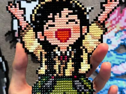 图纸来源@尐布阿姨
#Doocrafts定制钻石画#Doocrafts钻石画#doocrafts #拼豆 #我染上了拼豆