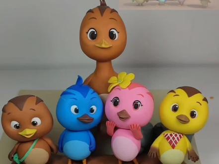 萌鸡小队全家福完整版#萌鸡小队 #幼儿手工 #超轻粘土手工 #手工制作