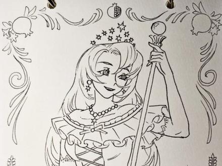 塔罗牌“皇后”#塔罗#手绘 #速写#原创#日常瞎画