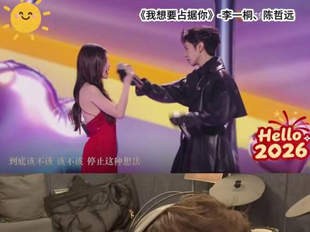 到底应该怎么看待演员假唱呢 两边都能理解,大过年的,图一乐呵完事了~#李一桐 #陈哲远 #我想要占据你 #春晚舞台 #音乐现场