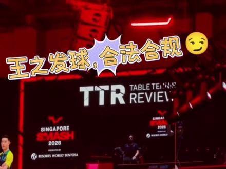 唉,又哑巴一个😂😂#王楚钦#新加坡大满贯#鹰眼挑战#名场面