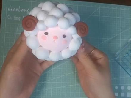 可爱绵羊🐑超轻粘土教程~#粘土教程 #超轻粘土手工