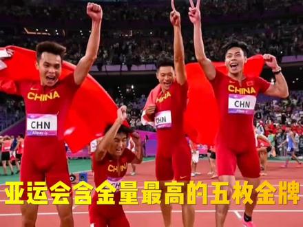 杭州亚运会含金量最高的五枚金牌,为每一位努力拼搏的运动员点赞#杭州亚运会#金牌#陈佳鹏