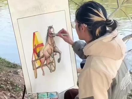 画的明明是“马上有钱”怎么就变成“马拉个币”了呢#灵魂画手 #手绘 #反转 #搞笑