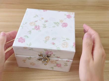 快递盒子不要扔,拿来做一个双层折叠收纳盒 #手工diy #手工 #收纳盒教程 #自制收纳盒