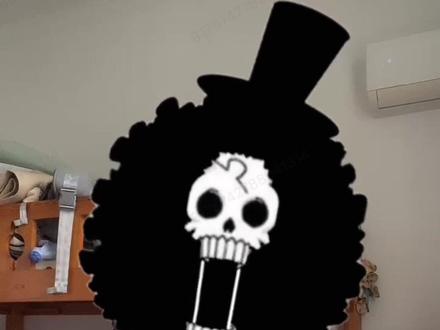 做了个布鲁克跟拍特效 #画画 #海贼王 #特效