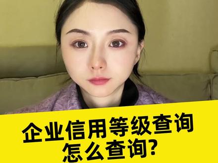企业信用等级查询怎么查询 #企业信用 #企业信用等级