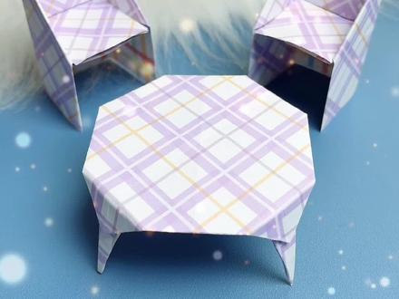 《温馨小家》系列之椅子折纸教程,非常简单,快去试试吧! #创作灵感 #折纸教程 #亲子手工 #手工折纸 #折纸