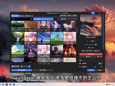 wallpaper锁区与没锁区别?小红车锁国区解锁、满血设置 #wallpaper #wallpaperengine #小红车