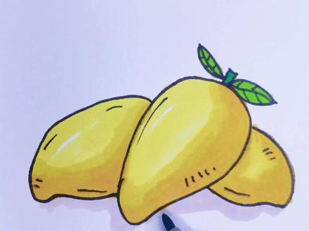 #零基础学画画 简单又漂亮的芒果#简笔画 一起试试吧😋#想画就画 #手绘