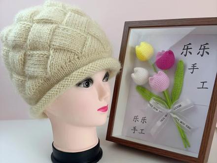 海浪花帽子教程三#爱生活爱编织 #手工diy