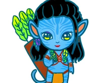 小鹿老师教大家画阿凡达#简笔画 #育儿 #阿凡达 #阿凡达2 #少儿美术