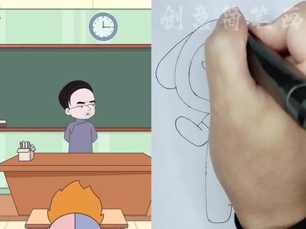 看动画学画诸葛双双#动画#动漫#儿童动画#画画#简笔画