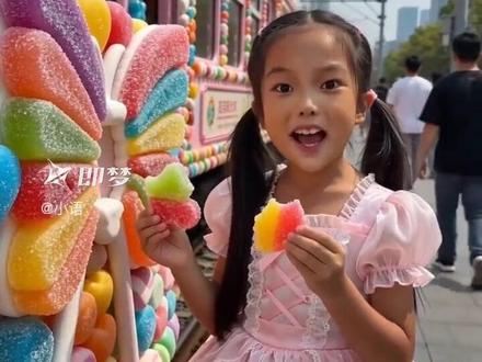 哇撒,这也太幸福了吧!好多糖果 #即梦ai #ai分身戏精大赛 #我的ai分身杀疯了