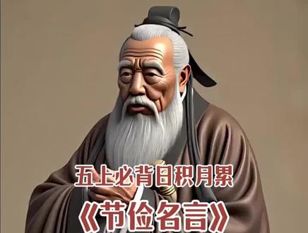 #五年级 克勤于邦,克俭于家。#节俭名言 #日积月累