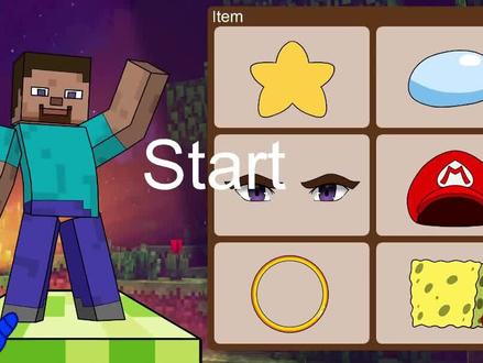 今天玩换装游戏,给史蒂夫换上各种帅气的服装#我的世界