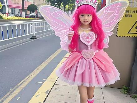 满足一下女儿的小魔仙梦,#小魔仙变身 #AI变身 #巴啦啦小魔仙