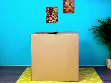 废纸箱改造儿童玩具纸板房,能省钱绝对不花钱,孩子也能玩很久!