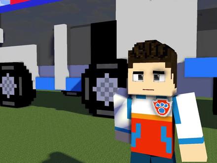 【我的世界动画】汪汪队救援海绵宝宝#我的世界#汪汪队立大功#海绵宝宝