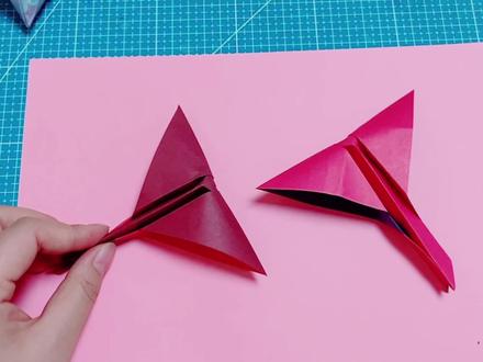 亲子互动,教你用一张纸来做一个降落伞!! #幼儿手工折纸 #手工diy #创意手工折纸