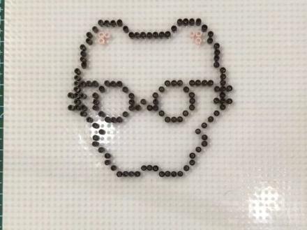 超级萌的五孔拼豆来喽#拼豆 #拼豆图纸 #拼豆